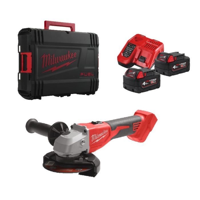 Шліфувальна машина Milwaukee M18 BLSAG125X-402X, 125мм, HD кейс (4933492644) зображення 7
