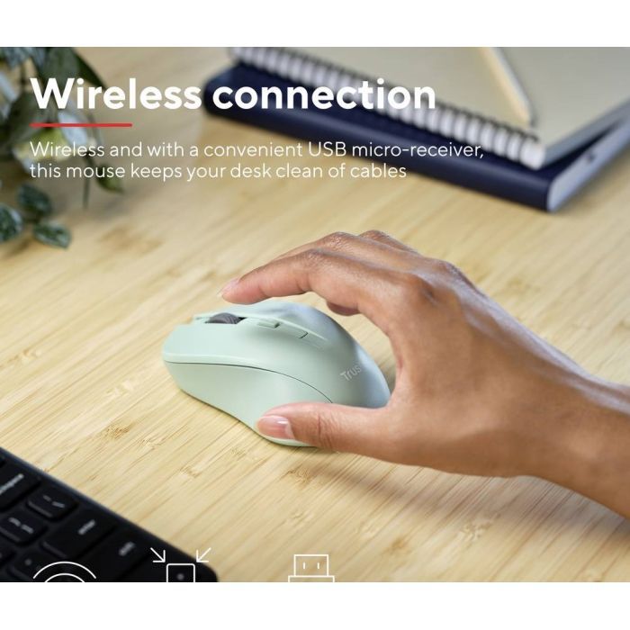 Мышка Trust Mydo Silent Wireless Black (25084) изображение 6