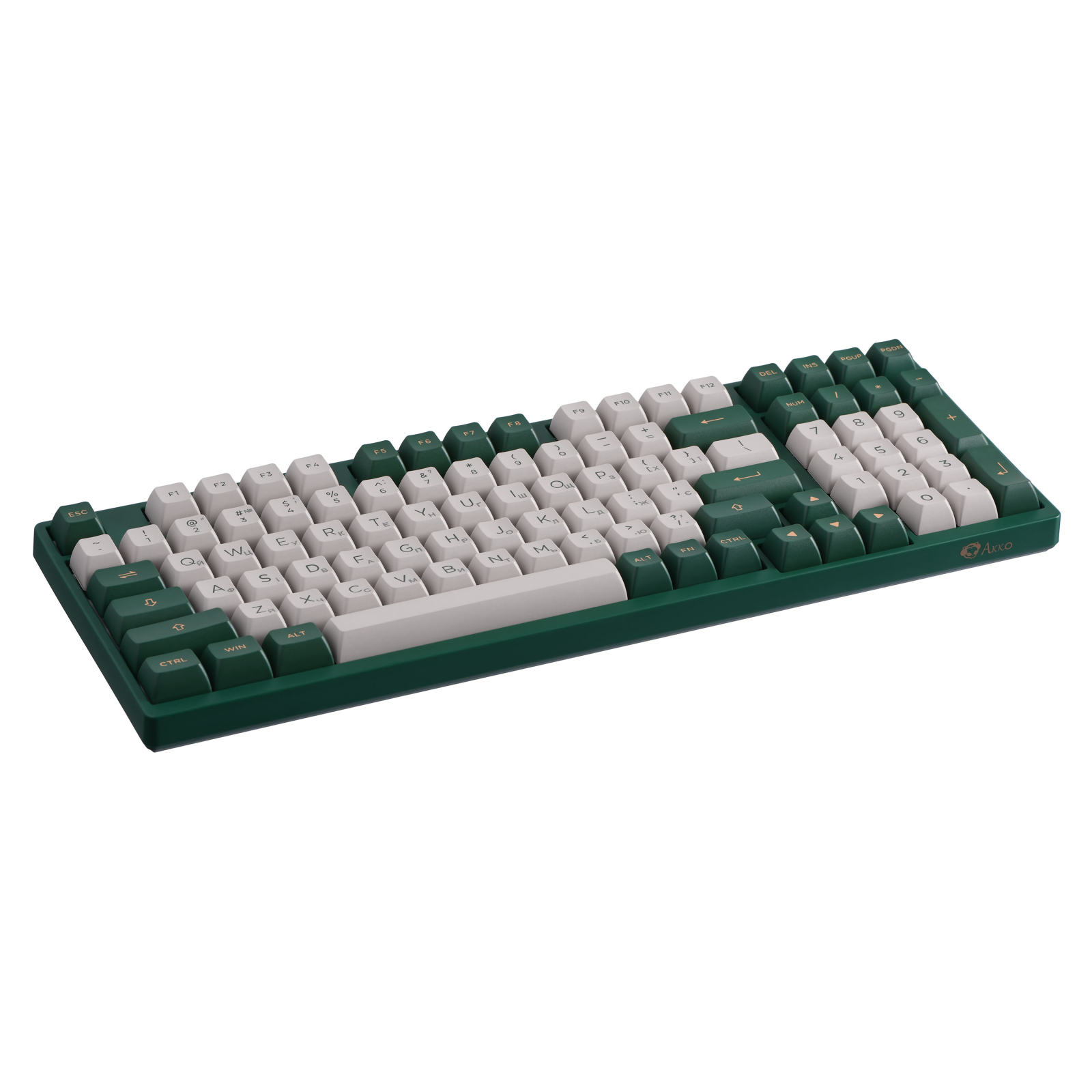 Клавіатура Akko 3098S London 98Key TTC Speed Silver Hot-swappa USB UA RGB Green (6925758615471) зображення 10