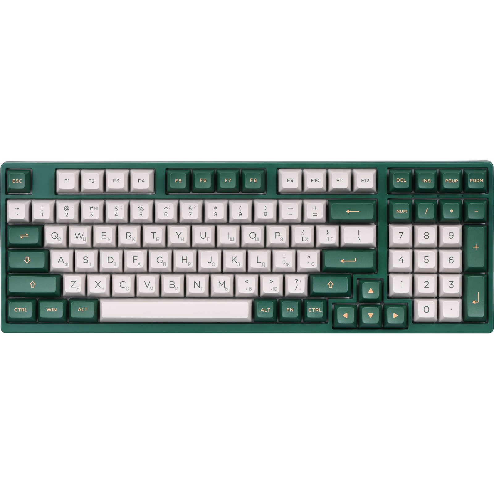 Клавіатура Akko 3098S London 98Key TTC Speed Silver Hot-swappa USB UA RGB Green (6925758615471)