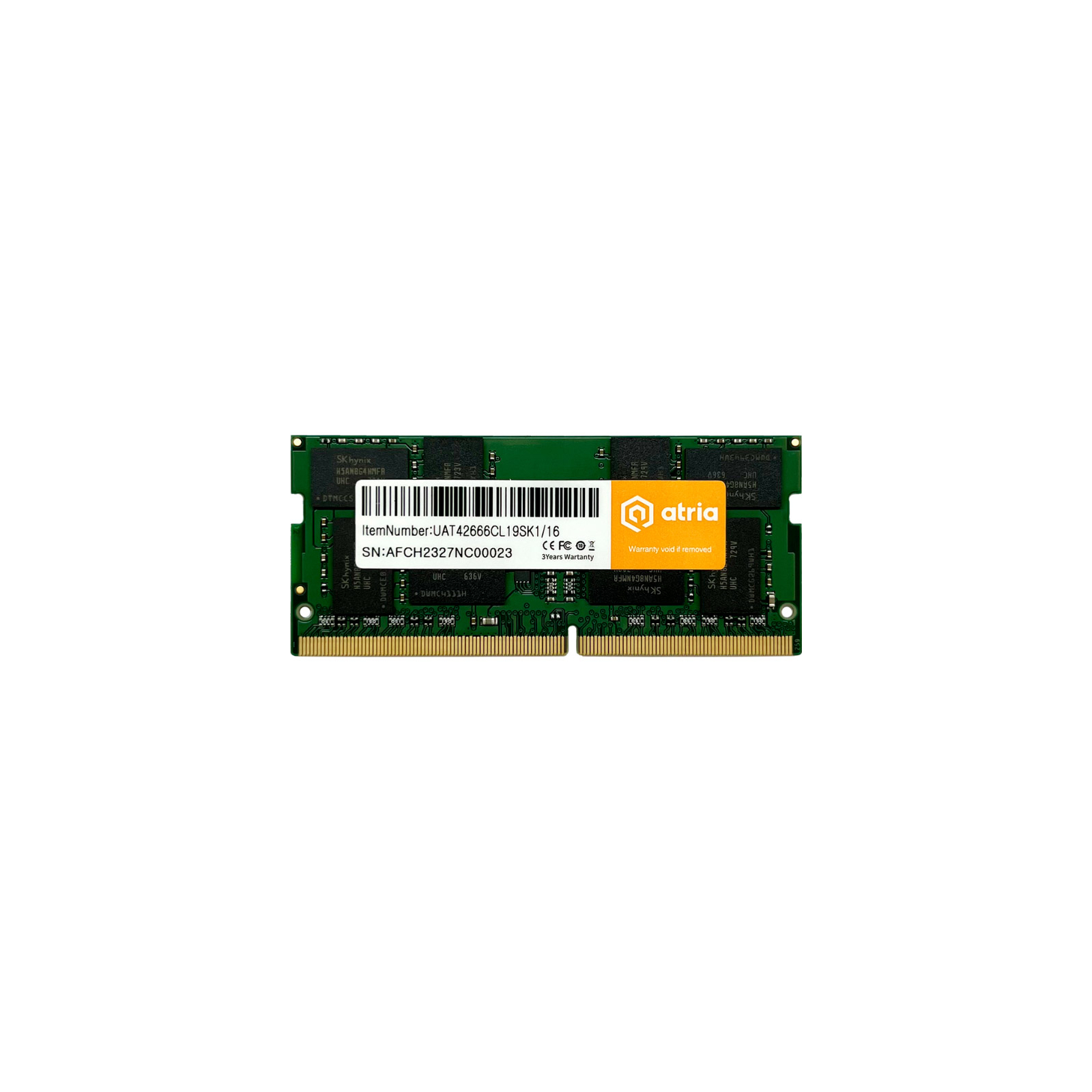 Модуль памяти для ноутбука SoDIMM DDR4 8GB 2666 MHz ATRIA (UAT42666CL19SK1/8)