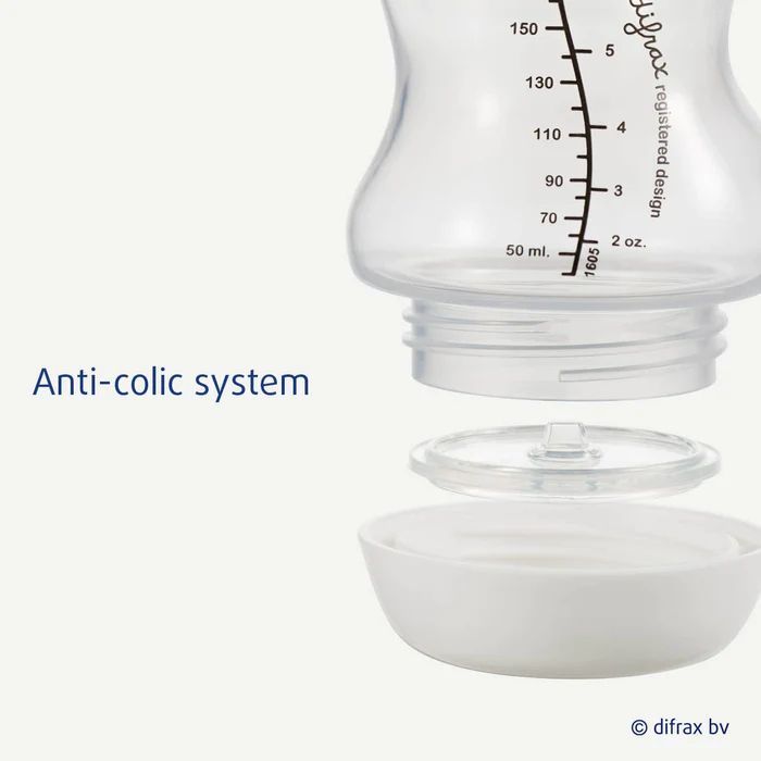 Бутылочка для кормления Difrax S-bottle Wide антиколиковая из силикона, 200 мл (3331FE) изображение 3