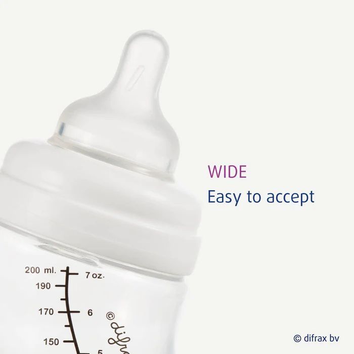 Бутылочка для кормления Difrax S-bottle Wide антиколиковая из силикона, 200 мл (3331FE) изображение 4