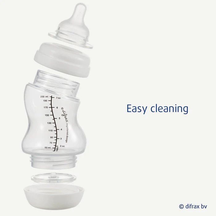 Бутылочка для кормления Difrax S-bottle Wide антиколиковая из силикона, 200 мл (3331FE) изображение 5