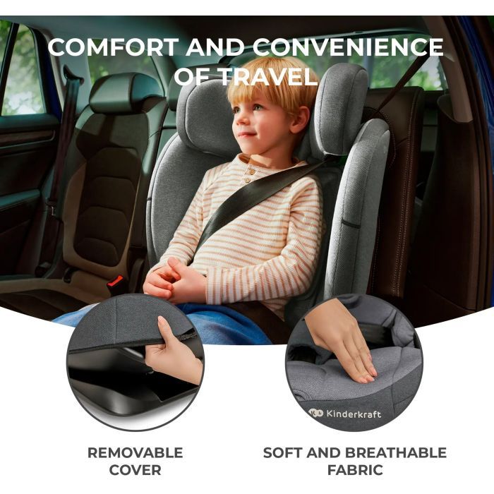Автокресло Kinderkraft Oneto3 i-Size Graphite Black (KCONE300BLK0000) (5902533922161) изображение 12