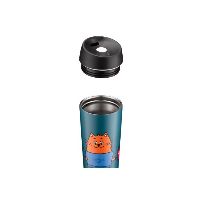 Термокружка Ardesto Coffee Тime Meowning 450 мл Бежева (AR2645WC) зображення 8