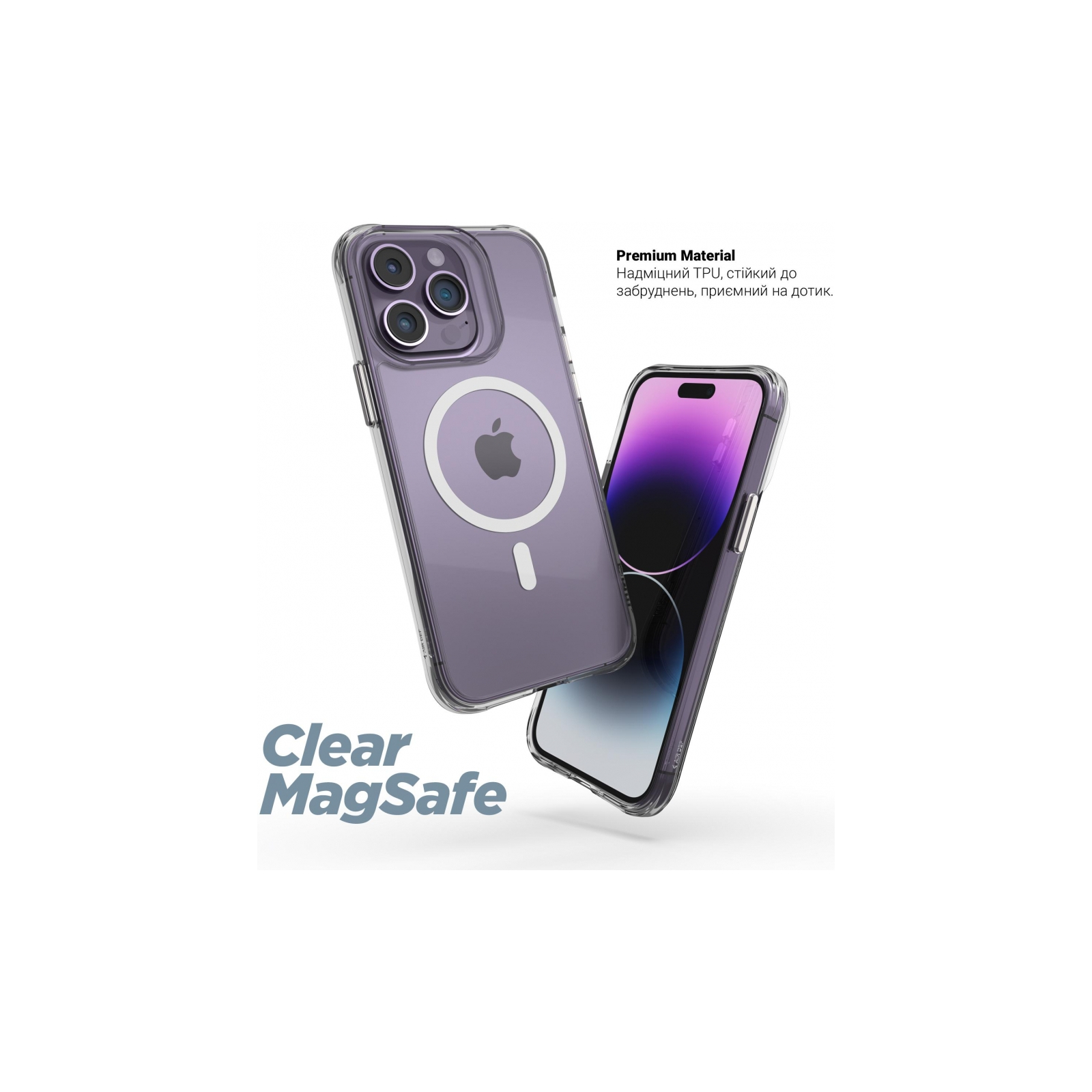 Чехол для мобильного телефона Armorstandart Clear Magsafe Apple iPhone 15 Pro Max Tansparent (ARM71052) изображение 3