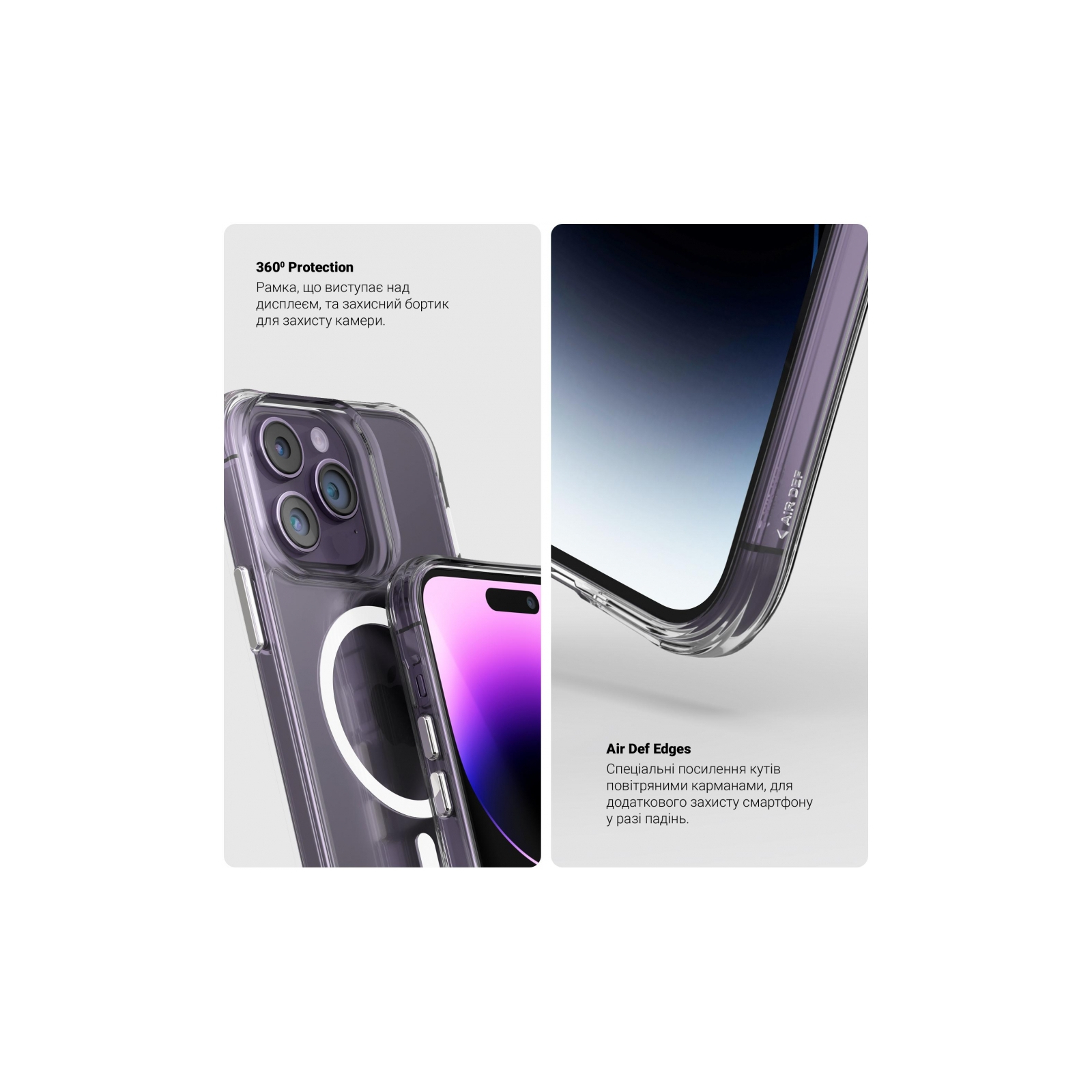 Чохол до мобільного телефона Armorstandart Clear Magsafe Apple iPhone 15 Pro Max Tansparent (ARM71052) зображення 4