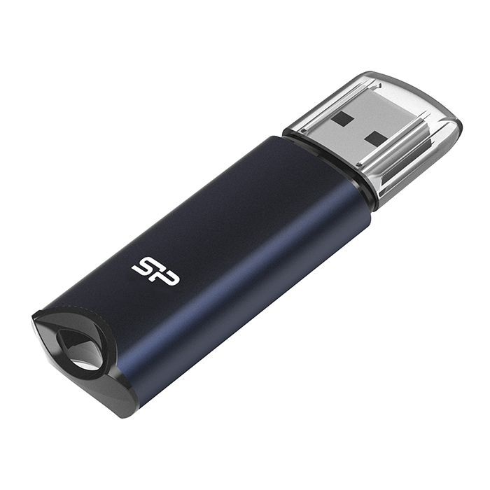 USB флеш накопитель Silicon Power 64GB Marvel M02 Aluminum Blue USB 3.2 (SP064GBUF3M02V1B) изображение 2