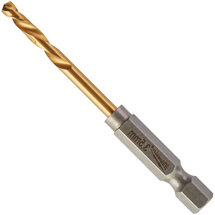 Сверло Milwaukee по металлу RedHEX HSS-G TiN. 3.3 мм, 2шт (4932471089)