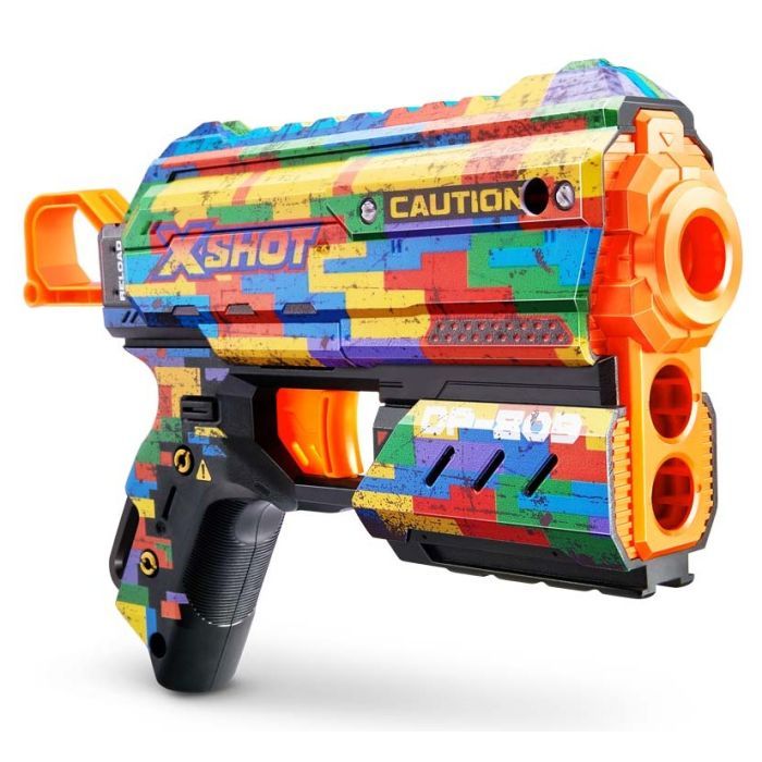 Іграшкова зброя Zuru X-Shot Швидкострільний бластер Skins Flux Striper (8 патронів) (36516K)