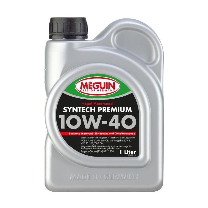 Моторна олива Meguin SYNTECH PREMIUM SAE 10W-40 1л (4339)