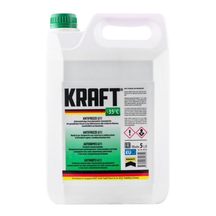 Антифриз KRAFT G11 -35 (зелений) 5 л (KF121)