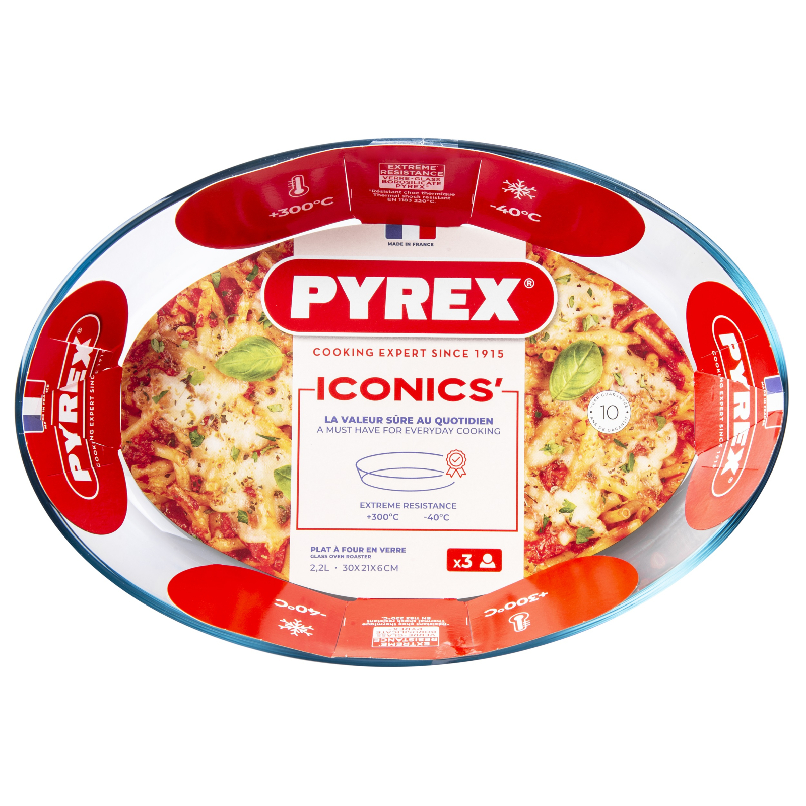 Форма для выпечки Pyrex Essentials овальна 30 х 21 х 6 см 2,2 л (345B000/8044) изображение 4