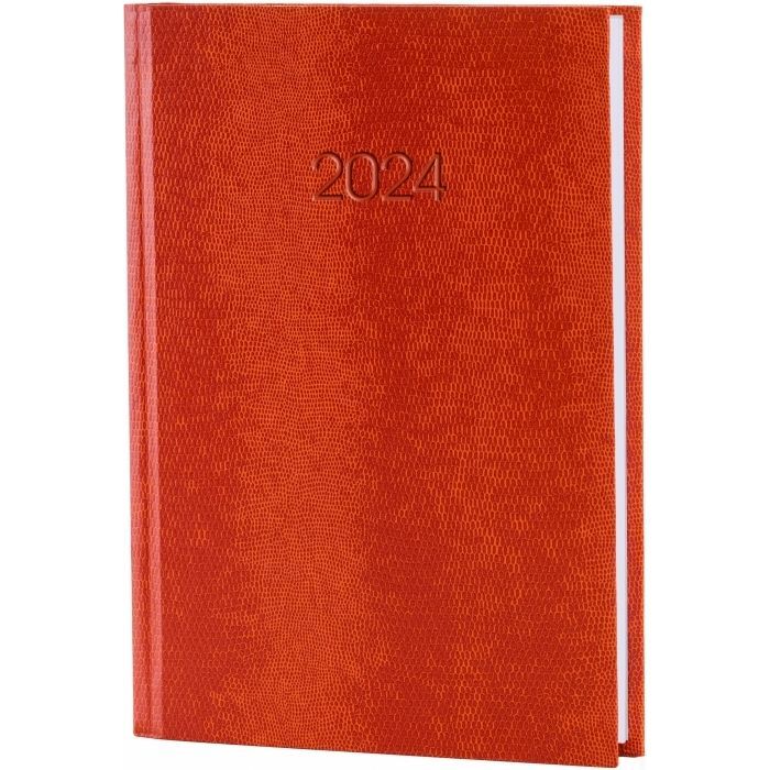 Еженедельник Economix датированный 2024 SNAKE (ЗМЕЯ) оранжевый, А5 (E21633-06)