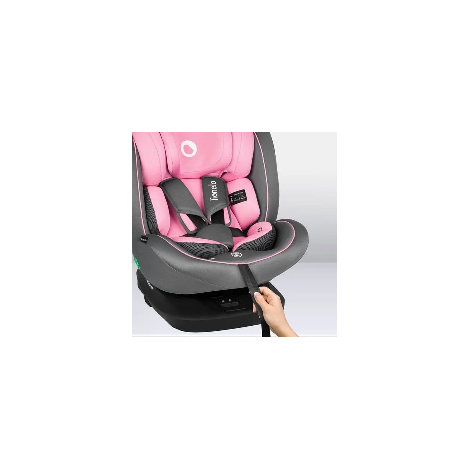 Автокресло Lionelo Bastiaan i-Size Pink Baby, розовое (LO-BASTIAAN I-SIZE PINK BABY) изображение 11