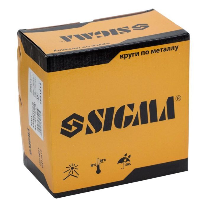 Круг зачистной Sigma по металлу 180×6.0×22.2мм,, 8500 об/хв (1931511) изображение 3