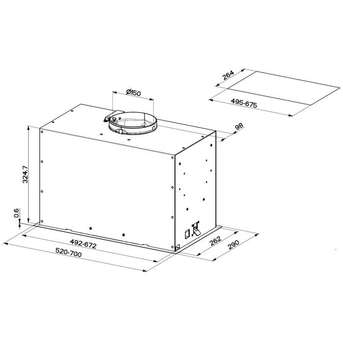 Витяжка кухонна Faber Inka Lux Premium Bk Matt A52 Kl (305.0658.608) зображення 3