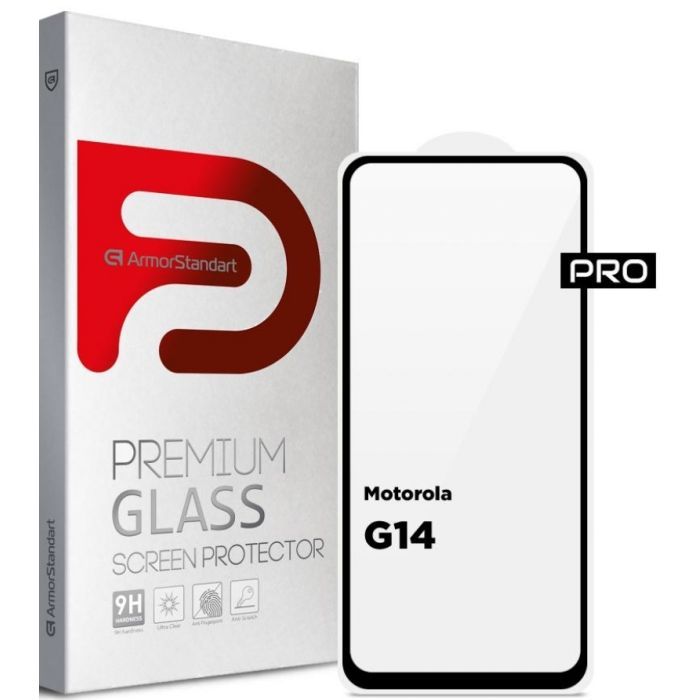 Скло захисне Armorstandart Pro Motorola G14 Black (ARM70465)