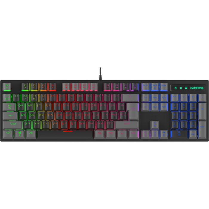 Клавиатура GamePro MK105B LED Blue Switch USB Black (MK105B)