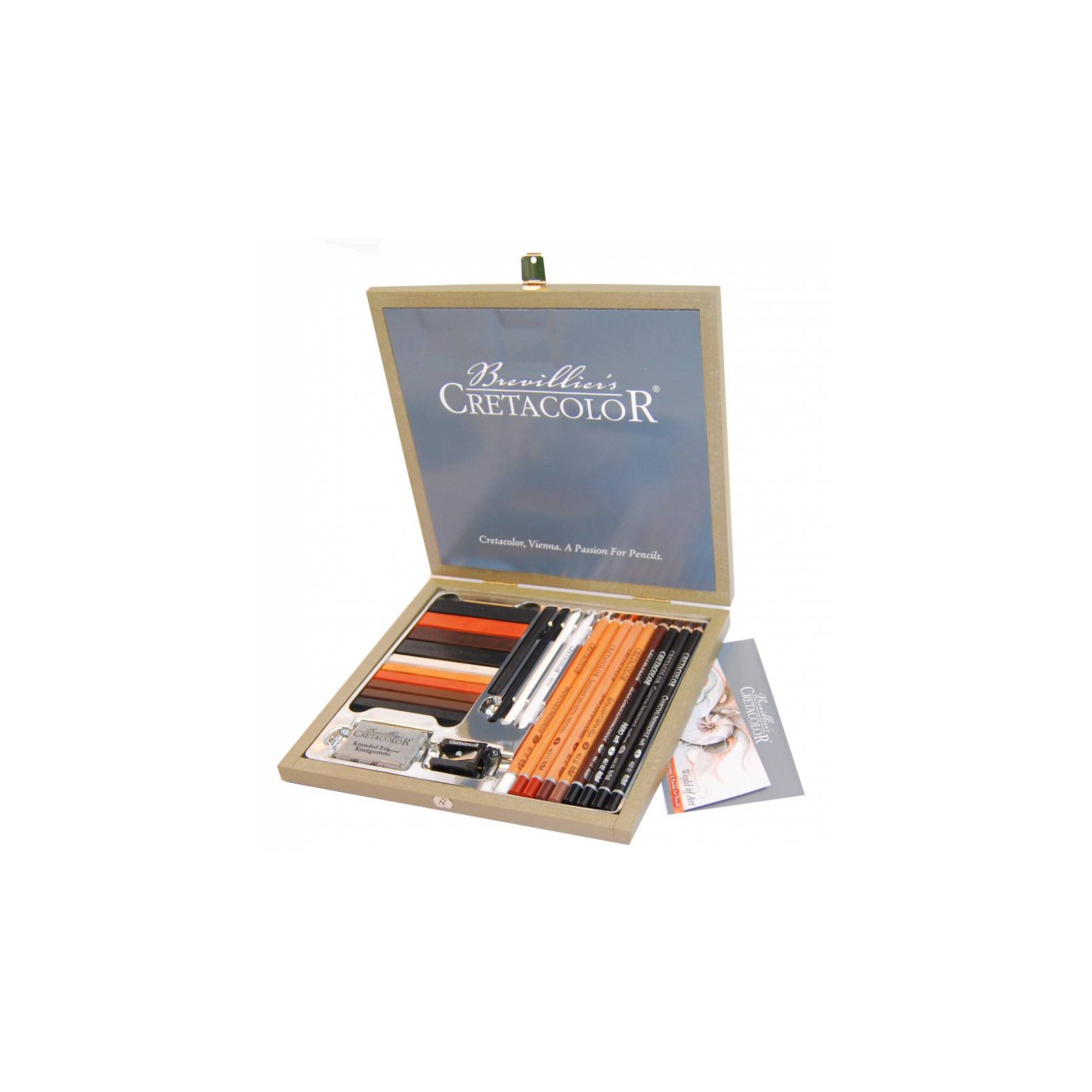 Художественный набор Cretacolor Passion Box, 25 шт., дер. коробка (9014400217853)