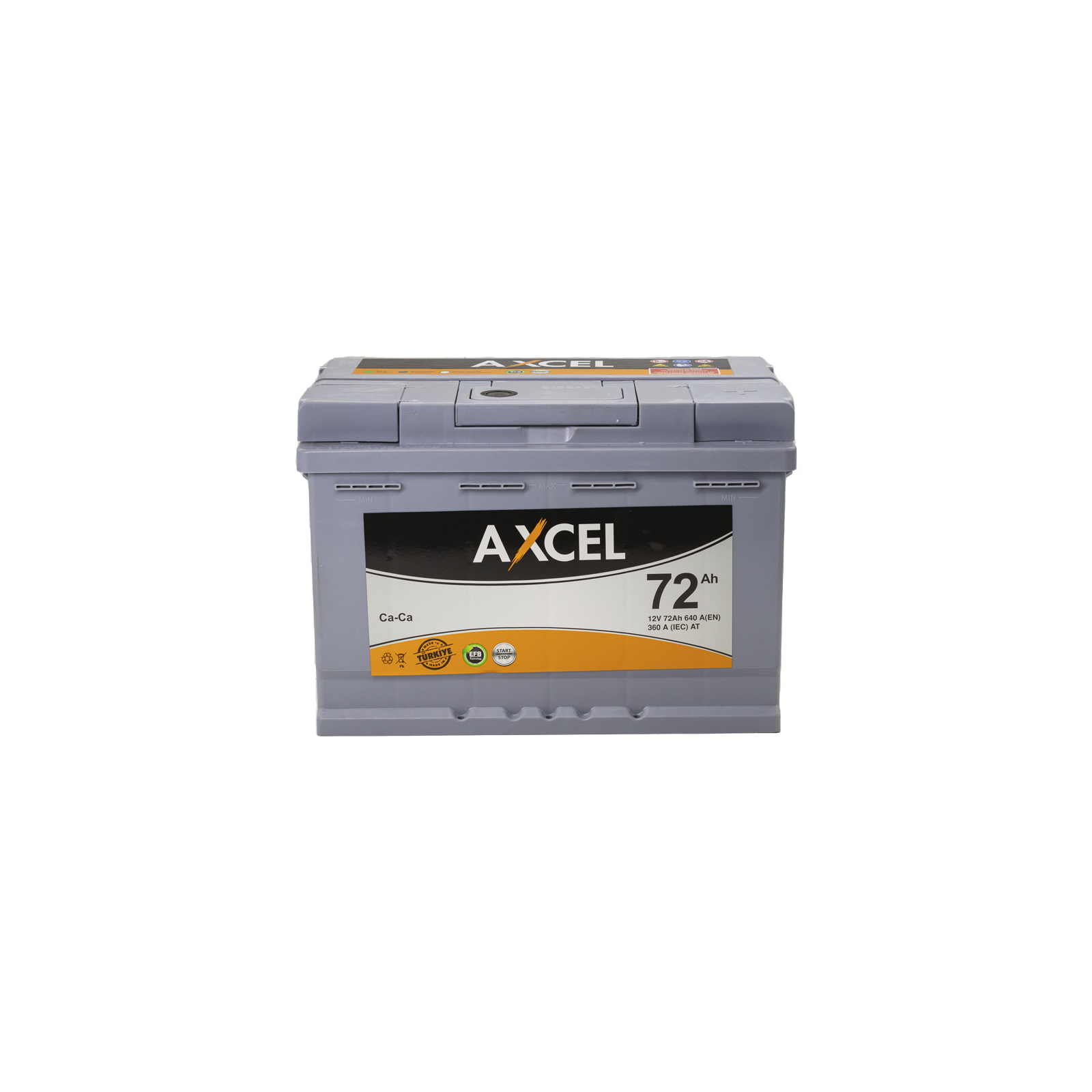 Аккумулятор автомобильный AXCEL Start-Stop EFB 72A +прав. (L3) (720 пуск)