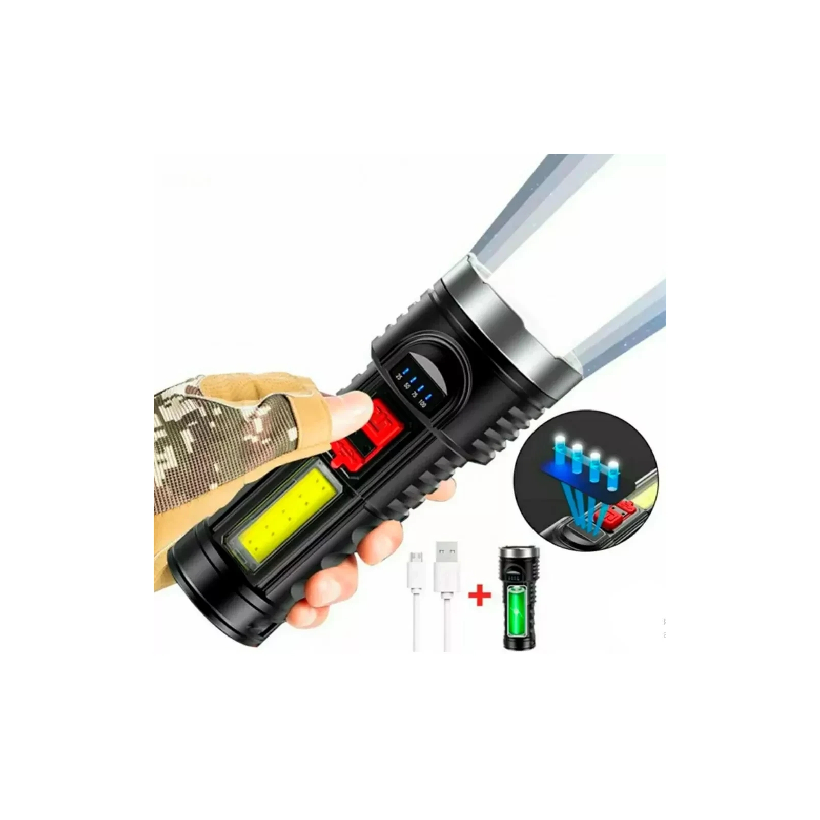 Фонарь Optima BK-822 USB зарядка (XK-BK-822) изображение 4