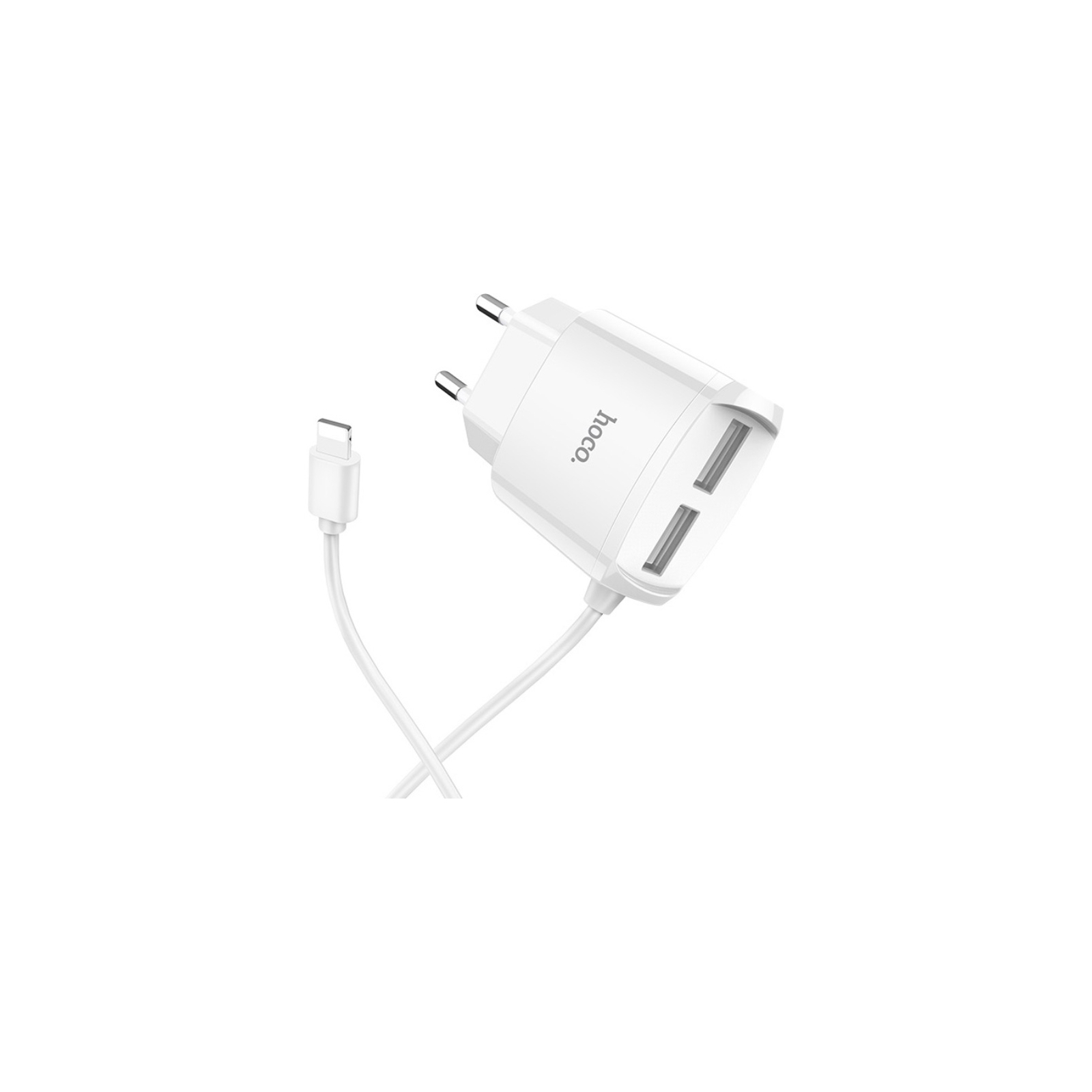 Зарядное устройство HOCO C59A Mega joy double port charger for iP White (6931474707949) изображение 2