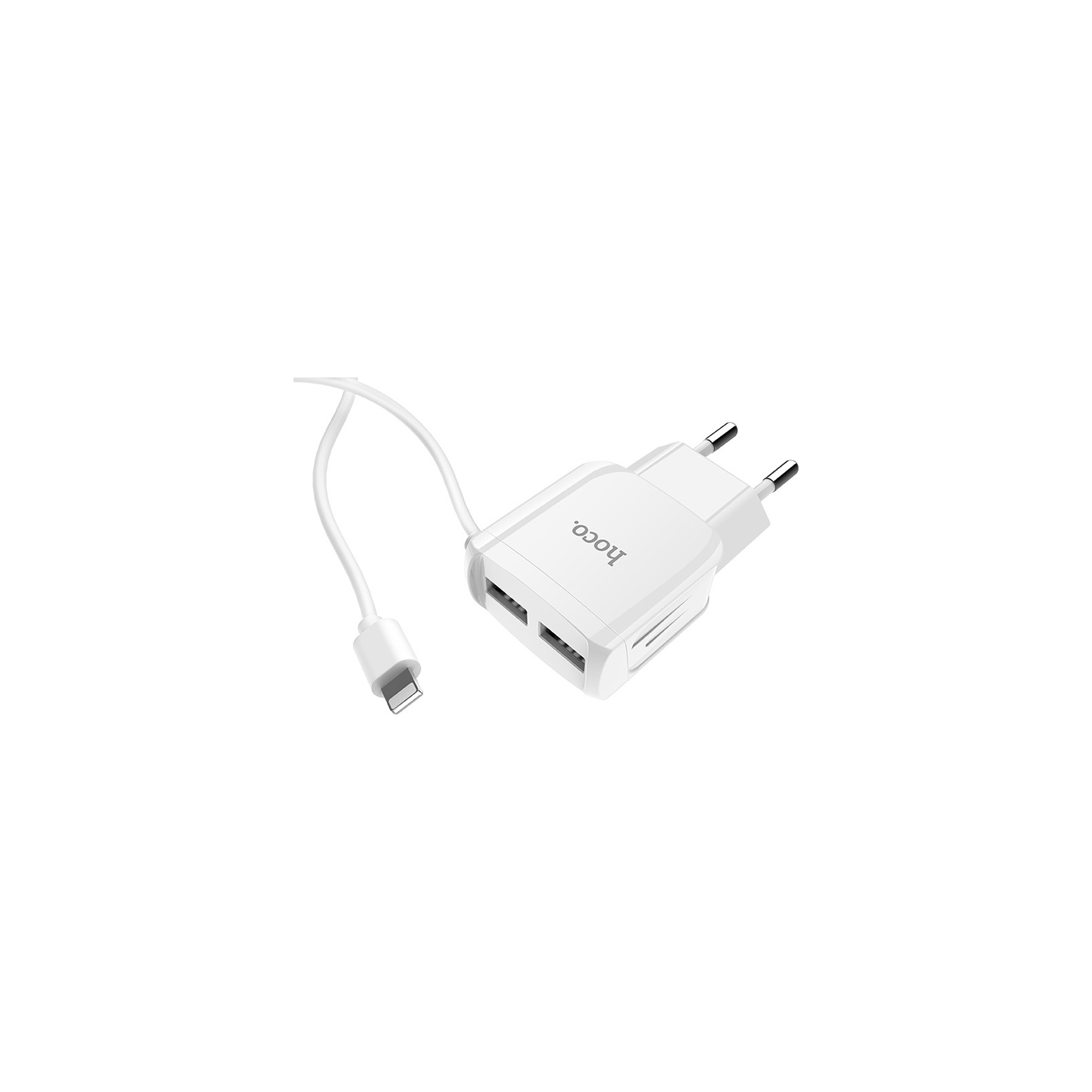 Зарядное устройство HOCO C59A Mega joy double port charger for iP White (6931474707949) изображение 4