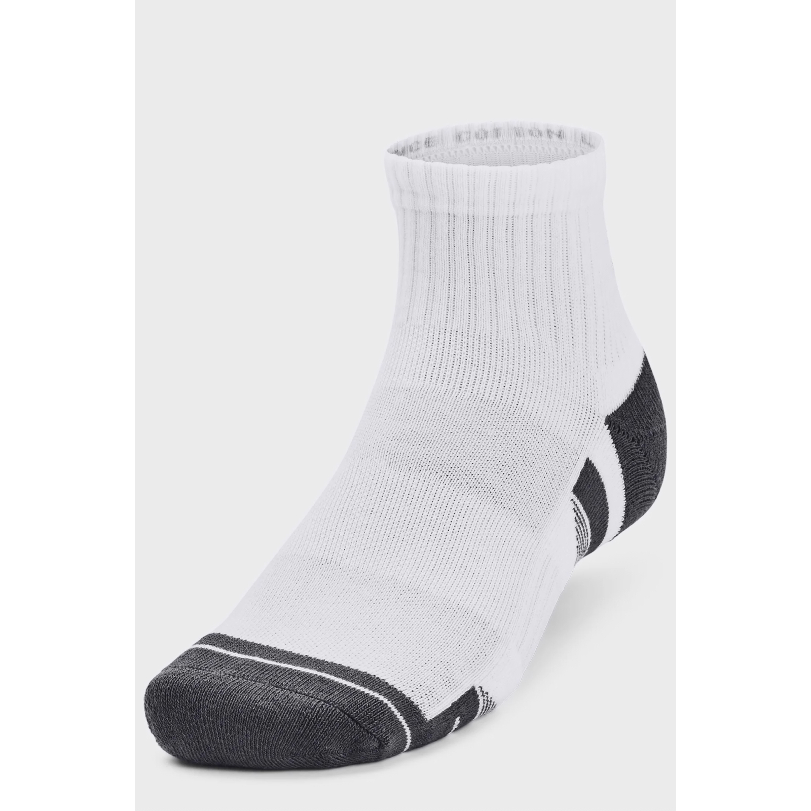 Шкарпетки Under Armour 1379528-100 Performance Cotton 3 пари Qtr білий LG (196883995226) зображення 3