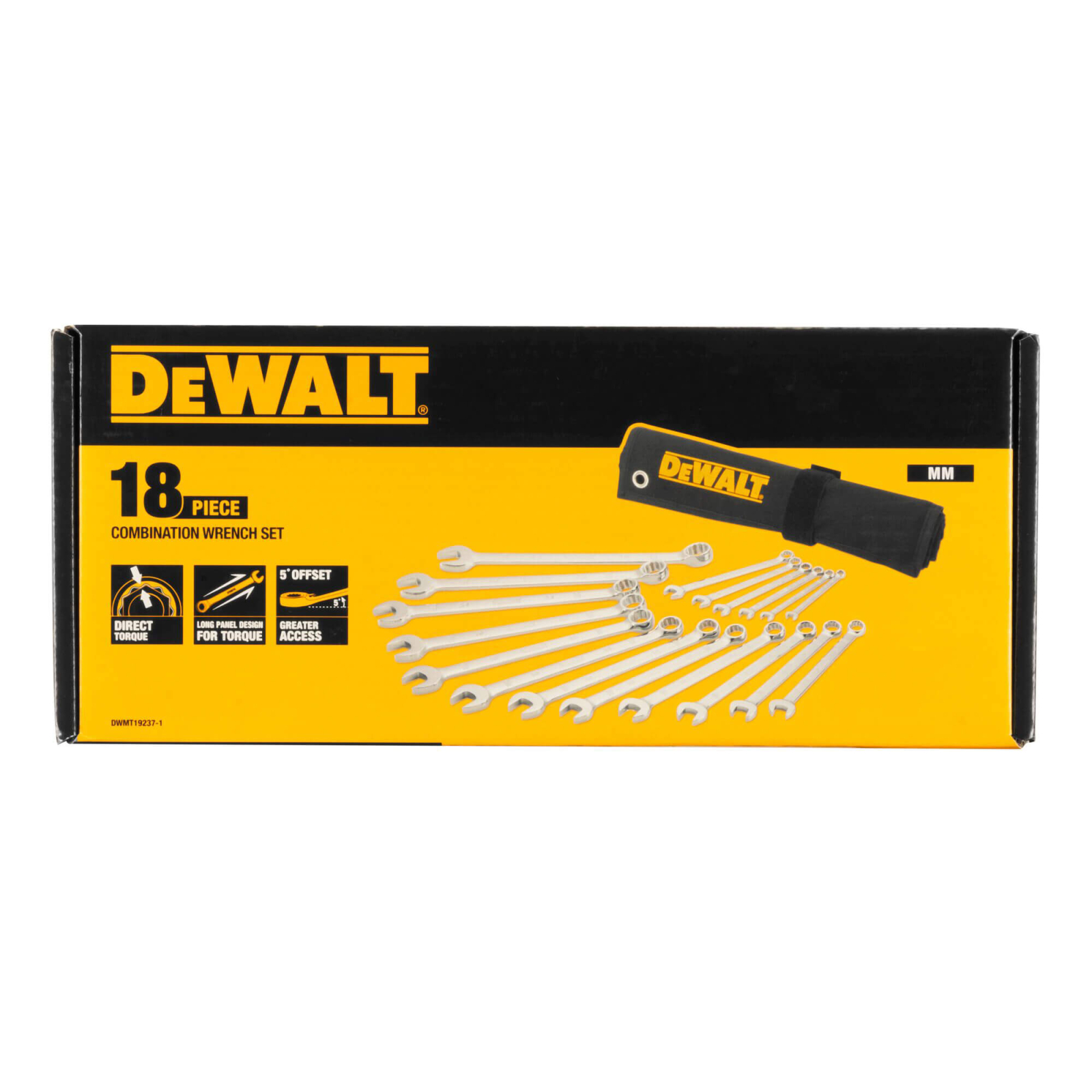 Набор инструментов DeWALT ключей комбинированных ,18 шт: 6-24 мм., (DWMT19237-1) изображение 2
