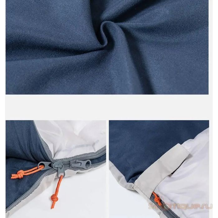 Спальный мешок Naturehike двомісний NH21MSD06 темно-синій (6927595795323) изображение 3