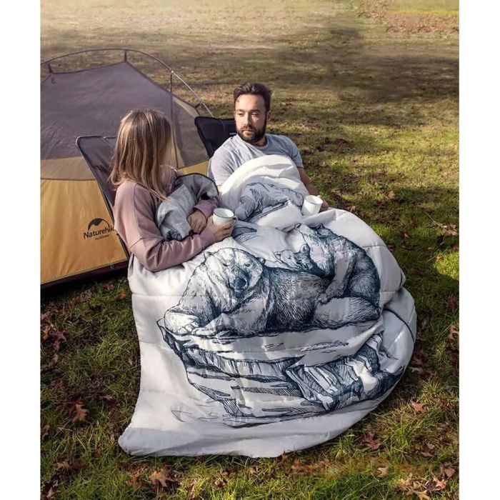 Спальный мешок Naturehike двомісний NH21MSD06 темно-синій (6927595795323) изображение 5