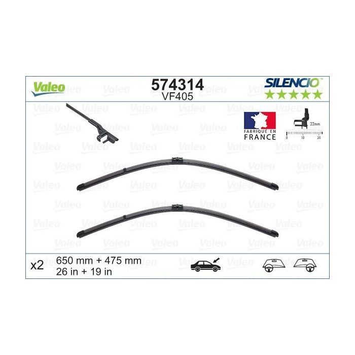 Щетка стеклоочистителя Valeo 574314 изображение 4