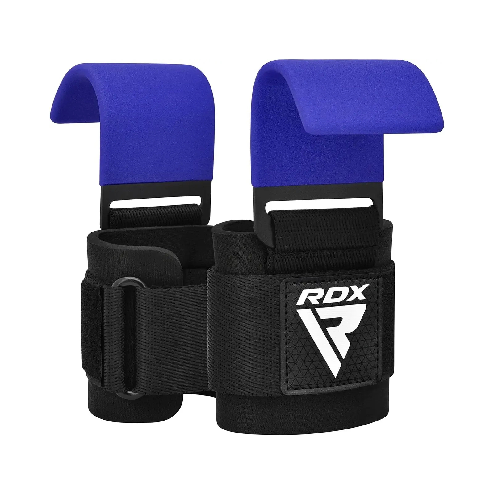 Крюки для тяги на запястья RDX W5 Gym Hook Strap Blue Plus (WAN-W5U+) изображение 2