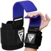 Крюки для тяги на запястья RDX W5 Gym Hook Strap Blue Plus (WAN-W5U+) изображение 4