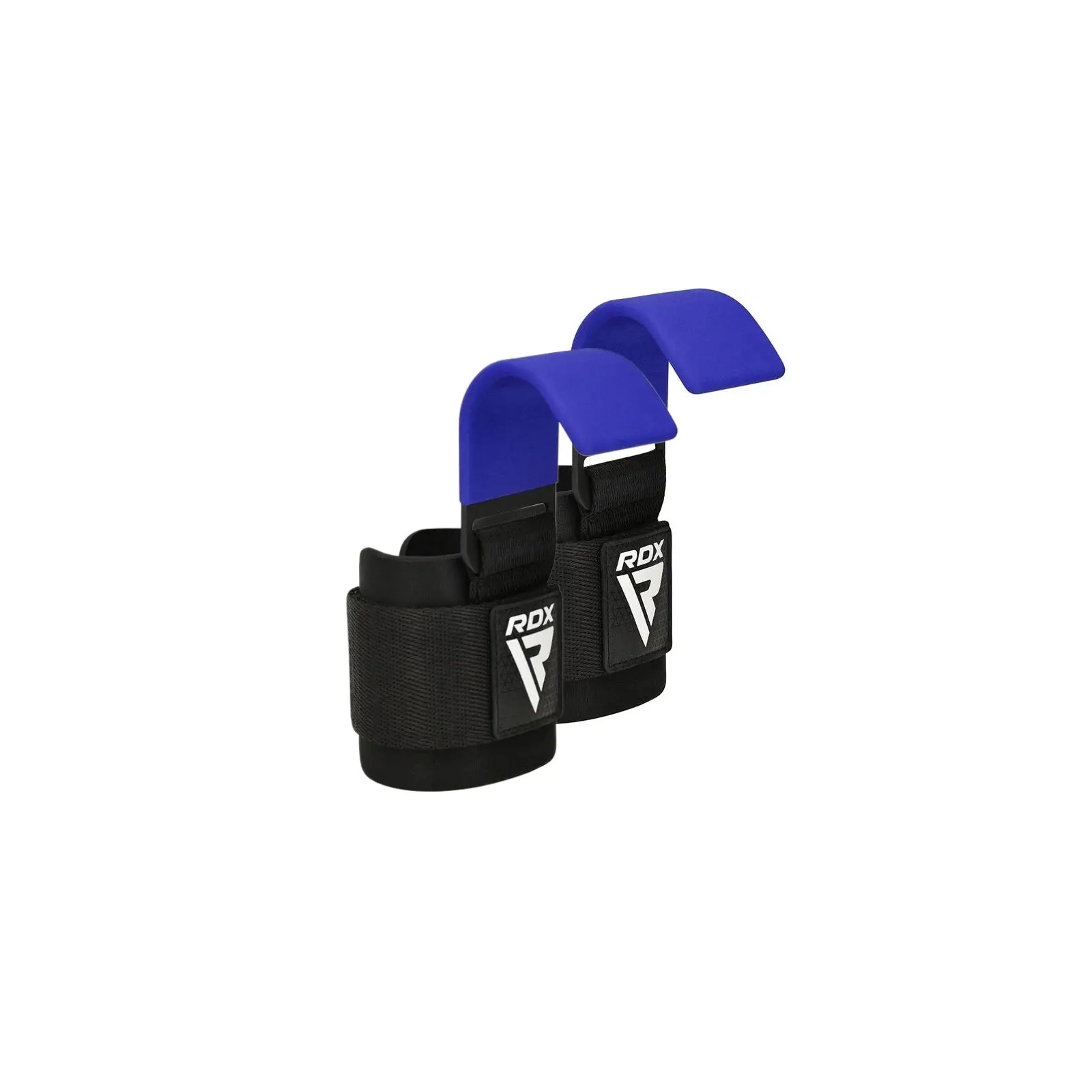 Крюки для тяги на запястья RDX W5 Gym Hook Strap Blue Plus (WAN-W5U+)