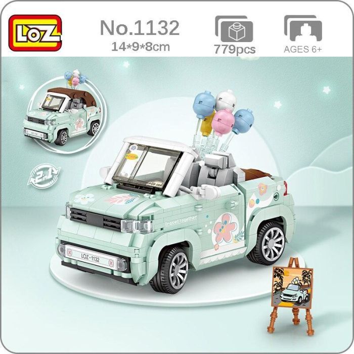 Конструктор LOZ mini Мини-кабриолет (1132) изображение 3