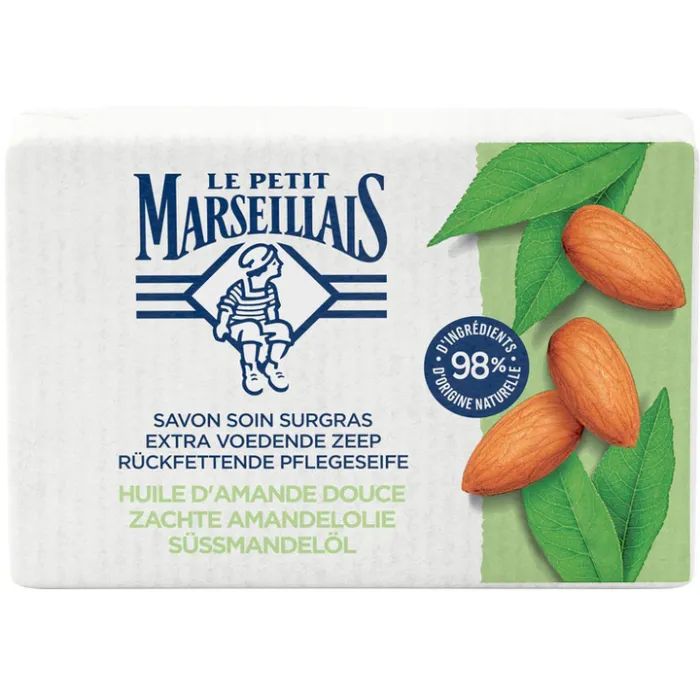 Твердое мыло Le Petit Marseillais С маслом Сладкого миндаля 2 x 100 г (3574661258539)