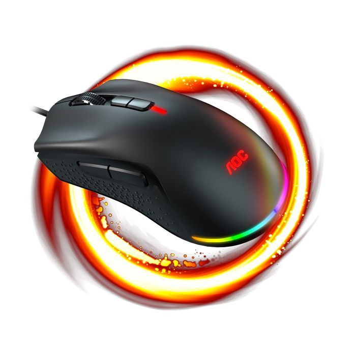 Мышка AOC GM530 RGB PMW3389 Kailh switch USB Black (GM530B) изображение 7