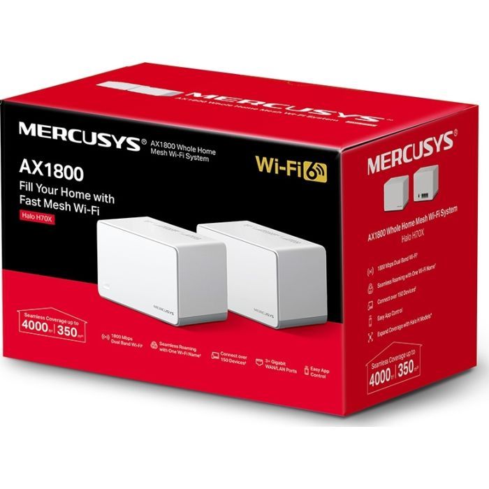 Точка доступа Wi-Fi Mercusys HALO-H70X-2-PACK изображение 8