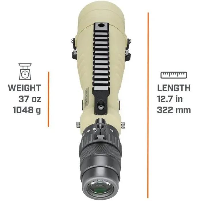 Подзорная труба Bushnell Elite Tactical 8-40х60 FDE. Сітка H322. Picatinny (ET884060H) изображение 5
