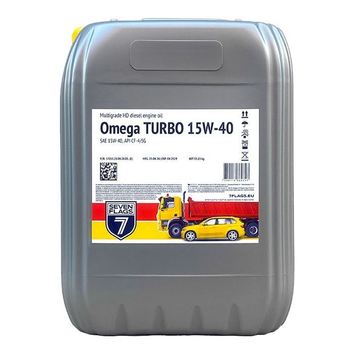 Моторное масло 7FLAGS Omega TURBO 15W-40 17,5л