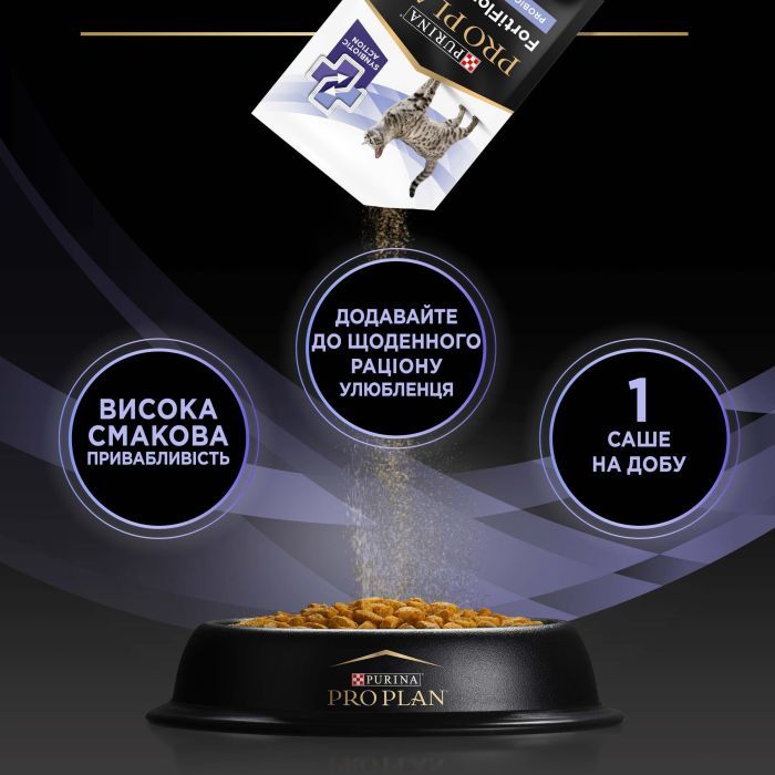 Пробіотична добавка для тварин Purina Pro Plan FortiFlora Plus Для котів і кошенят для підтримки нормальної мікрофлори кишківника 30 x 1.5 г (8445290507495) зображення 7