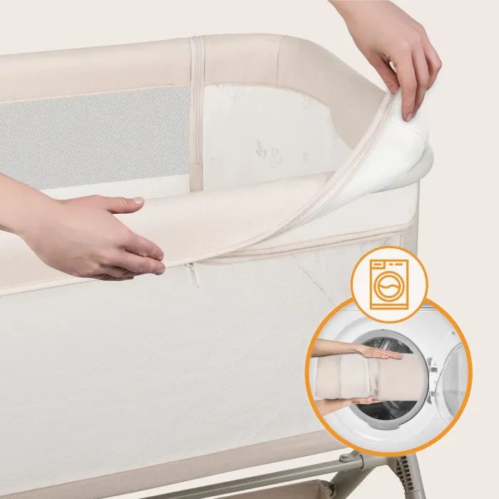 Кроватка Lionelo приставная LEONIE PLUS BEIGE SAND (LO-LEONIE PLUS BEIGE SAND) изображение 10