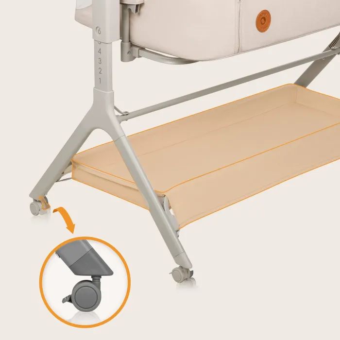Кроватка Lionelo приставная LEONIE PLUS BEIGE SAND (LO-LEONIE PLUS BEIGE SAND) изображение 11