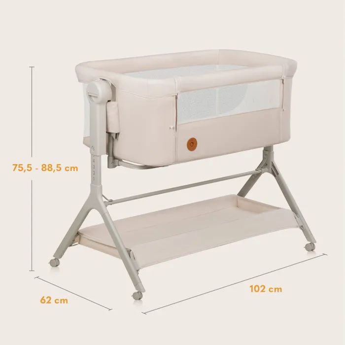 Кроватка Lionelo приставная LEONIE PLUS BEIGE SAND (LO-LEONIE PLUS BEIGE SAND) изображение 12