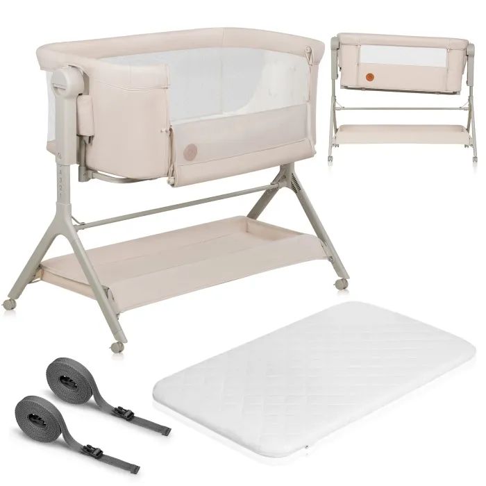 Кроватка Lionelo приставная LEONIE PLUS BEIGE SAND (LO-LEONIE PLUS BEIGE SAND) изображение 6