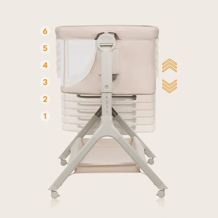 Кроватка Lionelo приставная LEONIE PLUS BEIGE SAND (LO-LEONIE PLUS BEIGE SAND) изображение 7