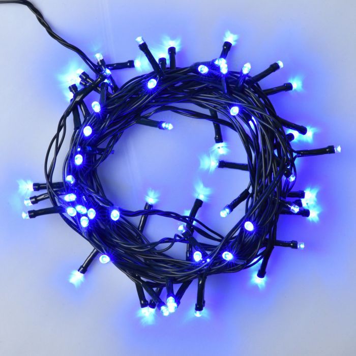 Гирлянда YES! Fun Нить 70 LED Синяя 4.9 м 8 режимов мигания (974843)